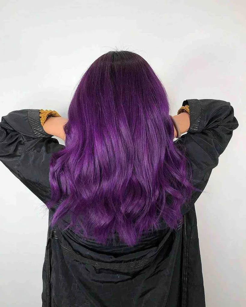 Bright Dark Violet Hair Hue' title=