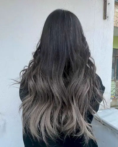 Smokey dark ombre