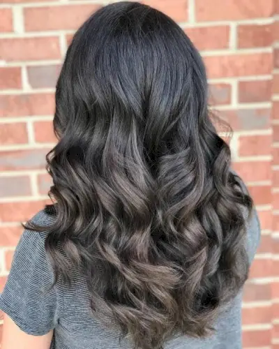 Subtle Black and Dark Brown Ombre