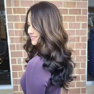Light Brown to Black Reverse Ombre