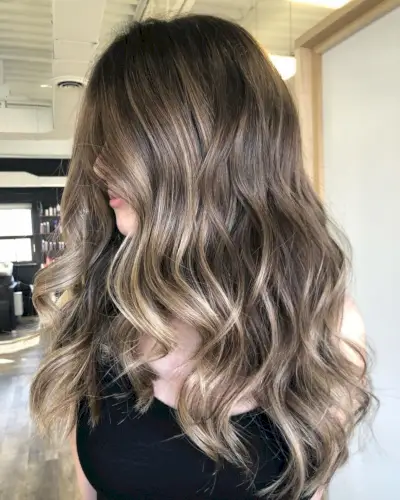 Sandy brown blonde hair