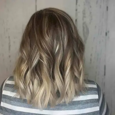 Ash Brown Hair with Dishwater Blonde Tips