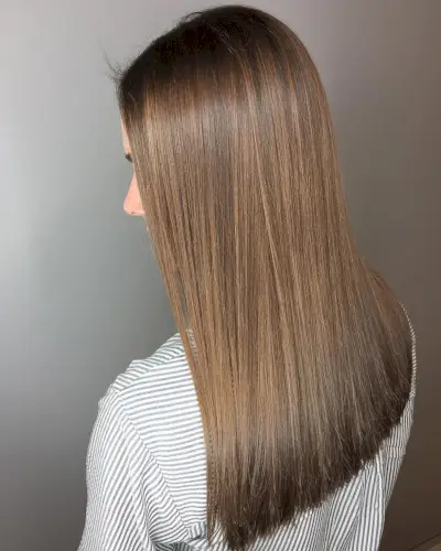 Rich Caramel Latte Hair Color