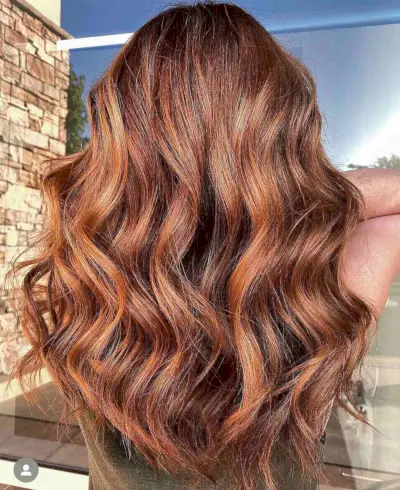 Ginger Bronde Balayage for Fall Season