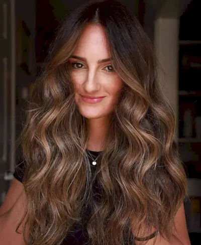 Glamorous Dark Golden Brown Hair Color