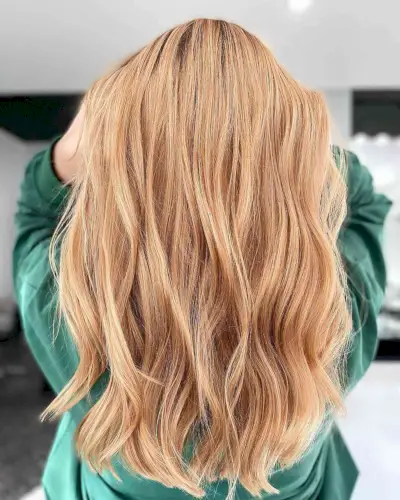 Rose Gold Blonde Hair Balayage