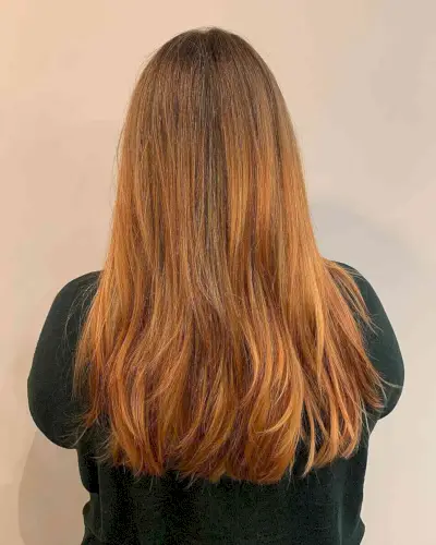 Copper Strawberry Blonde Balayage