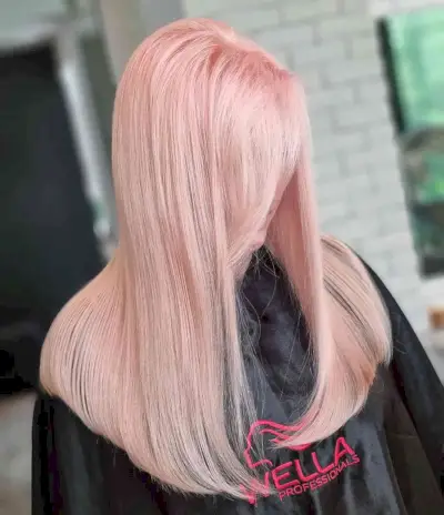 Pastel Strawberry Pink Balayage Hair