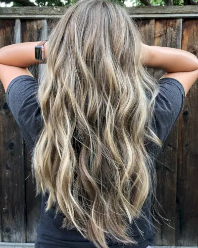 Honey Hair Highlights with Light Brown Lowlights