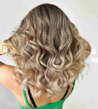 Lighter Blonde Highlights with a Dark Base