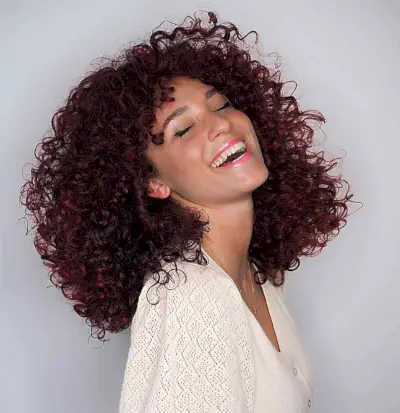 Luscious Dark Red Cherry Cola Curls