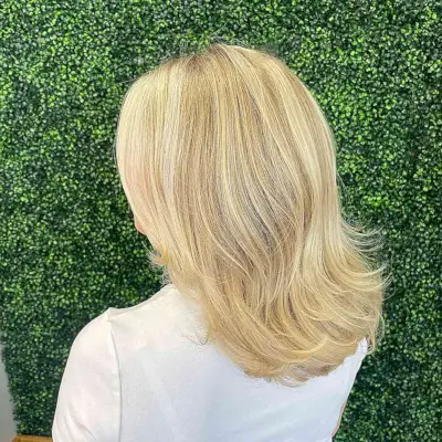 Barbie-Style Honey Blonde for Mid-length Hair