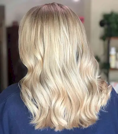 Medium-Length Baby Blonde Barbie Hair