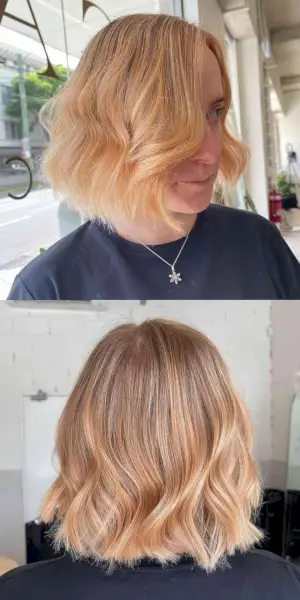 Light Strawberry Blonde Balayage Ombre