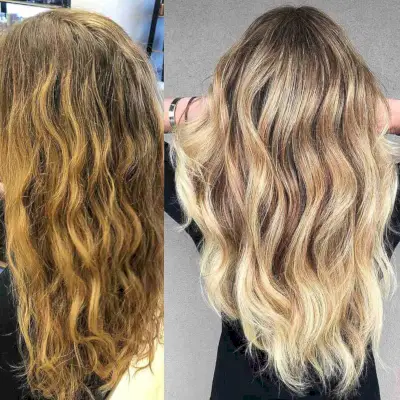 Honey Blonde Hand-Painted Balayage
