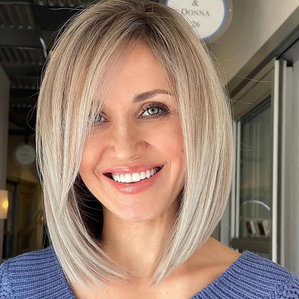 Mehrdimensionales Platin mit Lowlights' title=