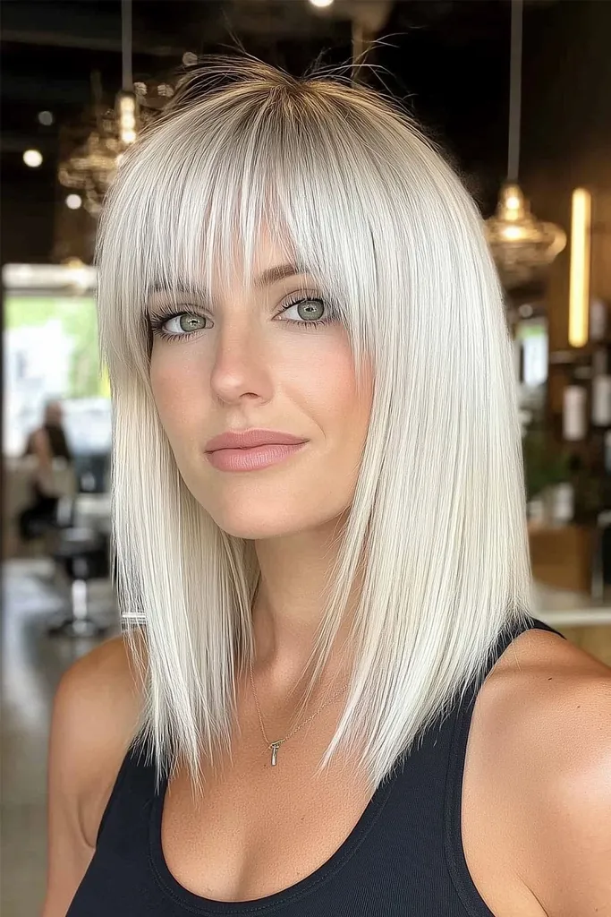 kalifornische Blondine mit dunklen Wurzeln' title=