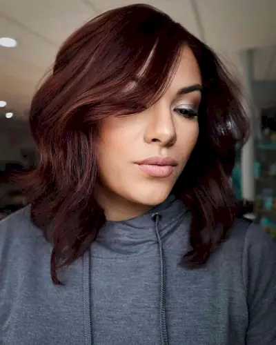 Fall-Inspired Dark Red Hair