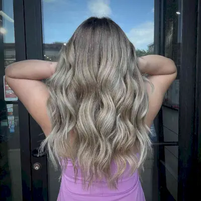 Rich Mushroom Blonde Balayage Highlights