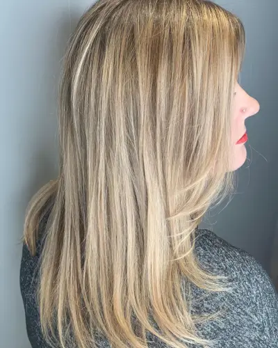 light ash blonde on dark blonde hair
