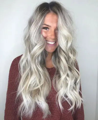 light silver ash blonde hair