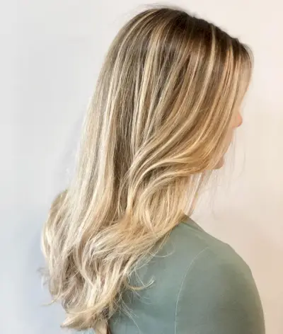 light ash blonde highlights on brown hair