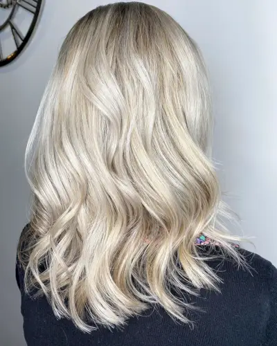 Light Ash Blonde on Bleached Hair