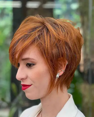 Shaggy Pixie Cut with Side Bangs