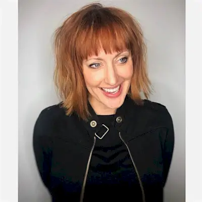 Modern Messy Bob for Older Women