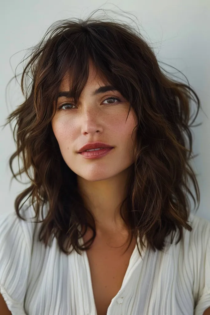 ripplecut shag účes' title=