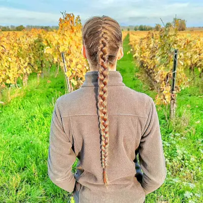 Easy Softball French Braid Style for Girls