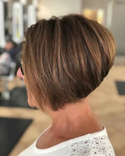 wedge hairstyle great for women over 60