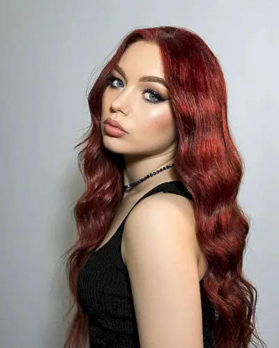 Long-Length Rich Copper Red Mermaid Hair