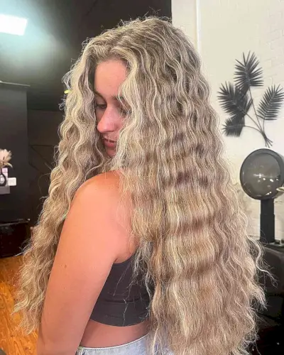 Longer Beach Blonde Natural Mermaid Waves