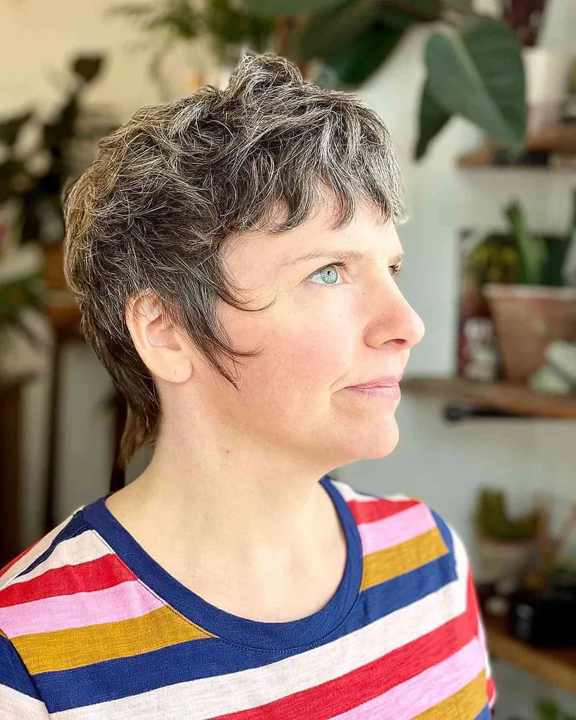 Duendecillo con corte de navaja recta' title=