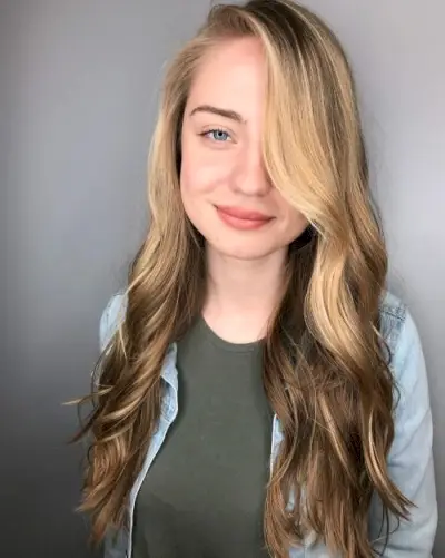 Picture of face framing layers with highlights