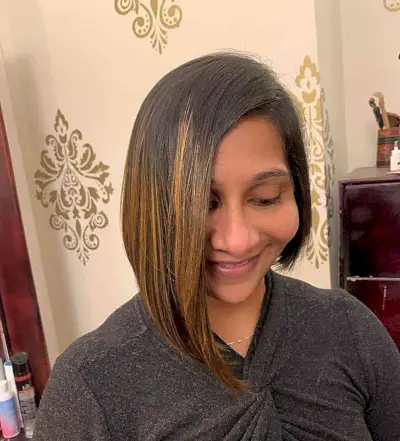 Bluntly Asymmetrical Different Hairstyle