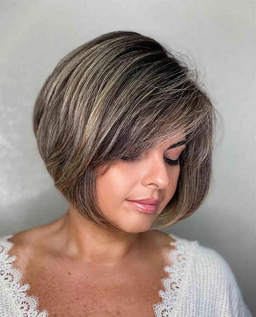 Krátke vlasy s hlbokým strihom na boky a strapatými strapcami' title=