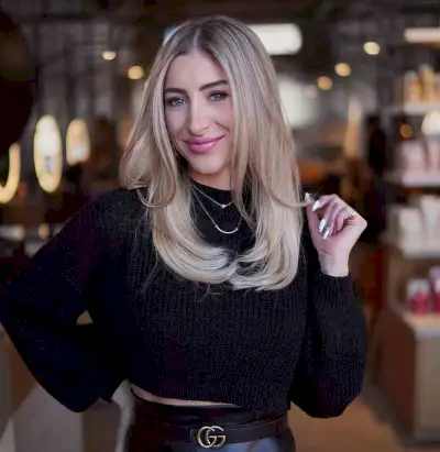 Creamy Blonde Hair with Medium Swoopy Layers for Long Face Shapes