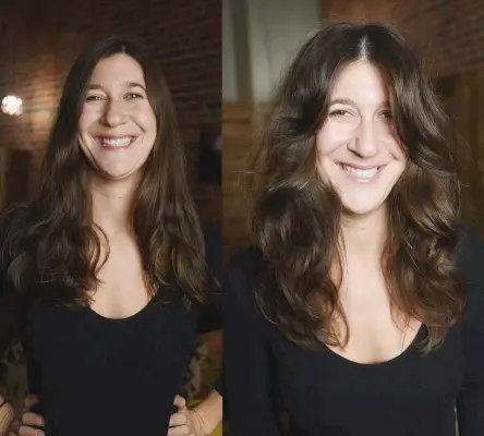 flattering medium-length cut for a longer face