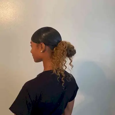 Sleek Updo for Curly Hair for Volleyball
