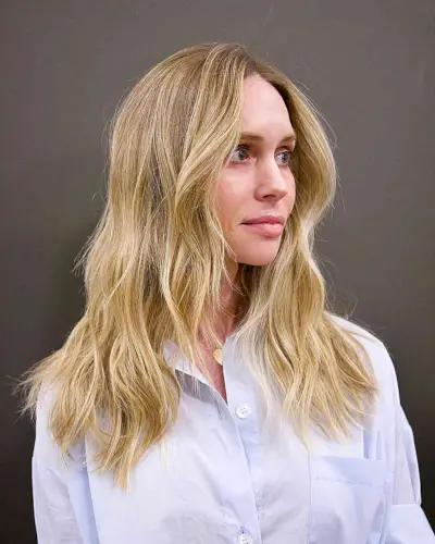 Casual Fresh Summer Cut for women with long blonde hair