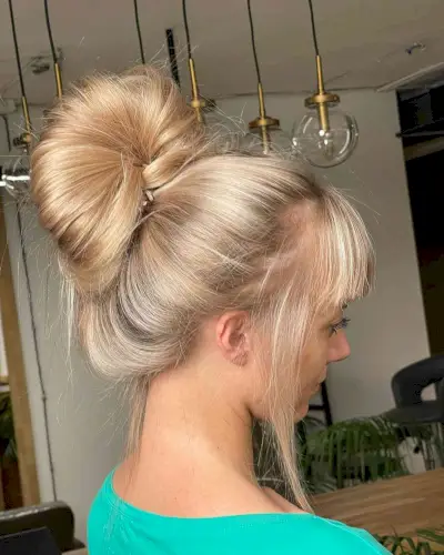 Casual Messy High Bun