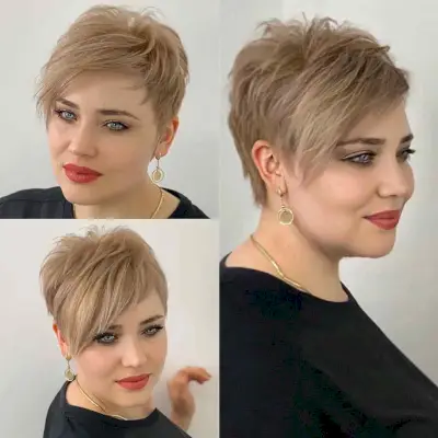 Pixie Cut with Side Bangs