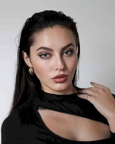 Casual Swept Back Wet Hairstyle