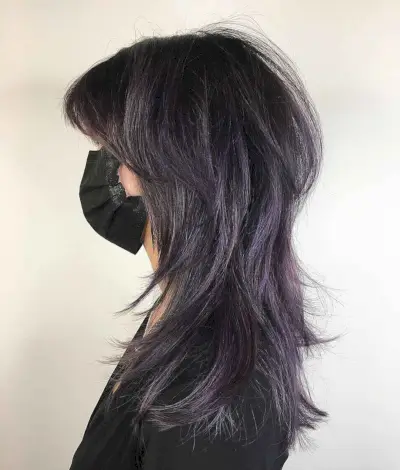 Octopus Shag with Lavender Highlights