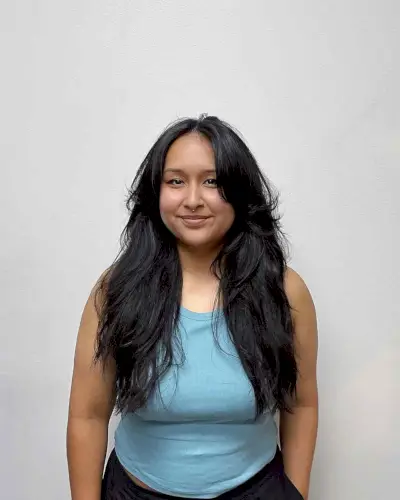 Multi-Layered Hush Cut for Long Hair