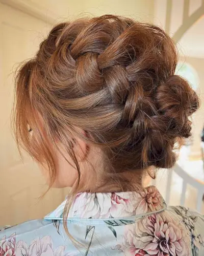 Bohemian Braided Updo