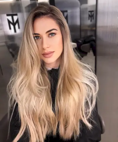 Gorgeous Long hair with a side part