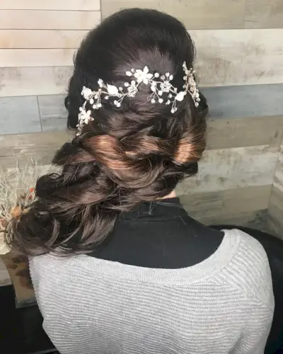 Formal Side-Swept Romantic Hair